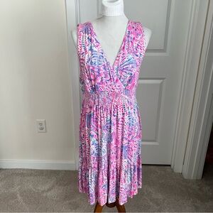 Lilly Pulitzer Vivette Ruffle Dress Size XL